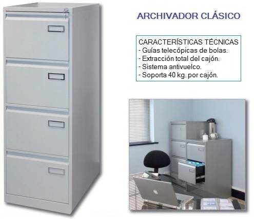 Archivadores metálicos para oficina