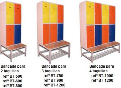 BANCO MADERA BS - Bancos de vestuario - Taquillas